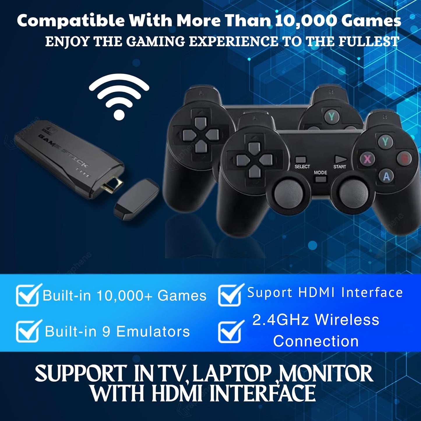 2.4g wireless controller gamepad